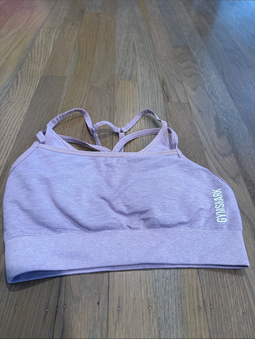 Gymshark Lilac Seamless Strappy Sports Bra